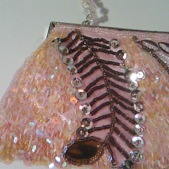 Never used Sequins & Beaded Clutch - Picture 3 of 9